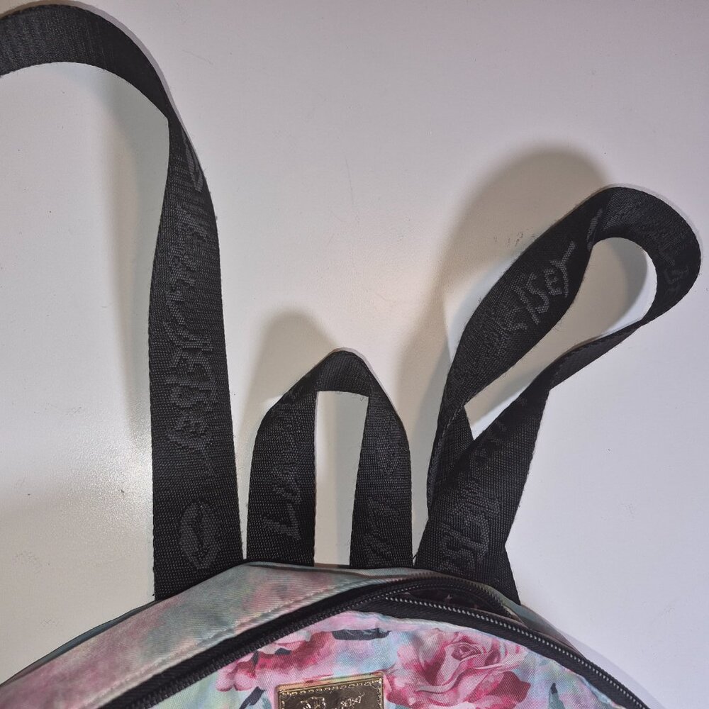 LUV Betsey by Betsey Johnson pink floral backpack - Picture 5 of 12